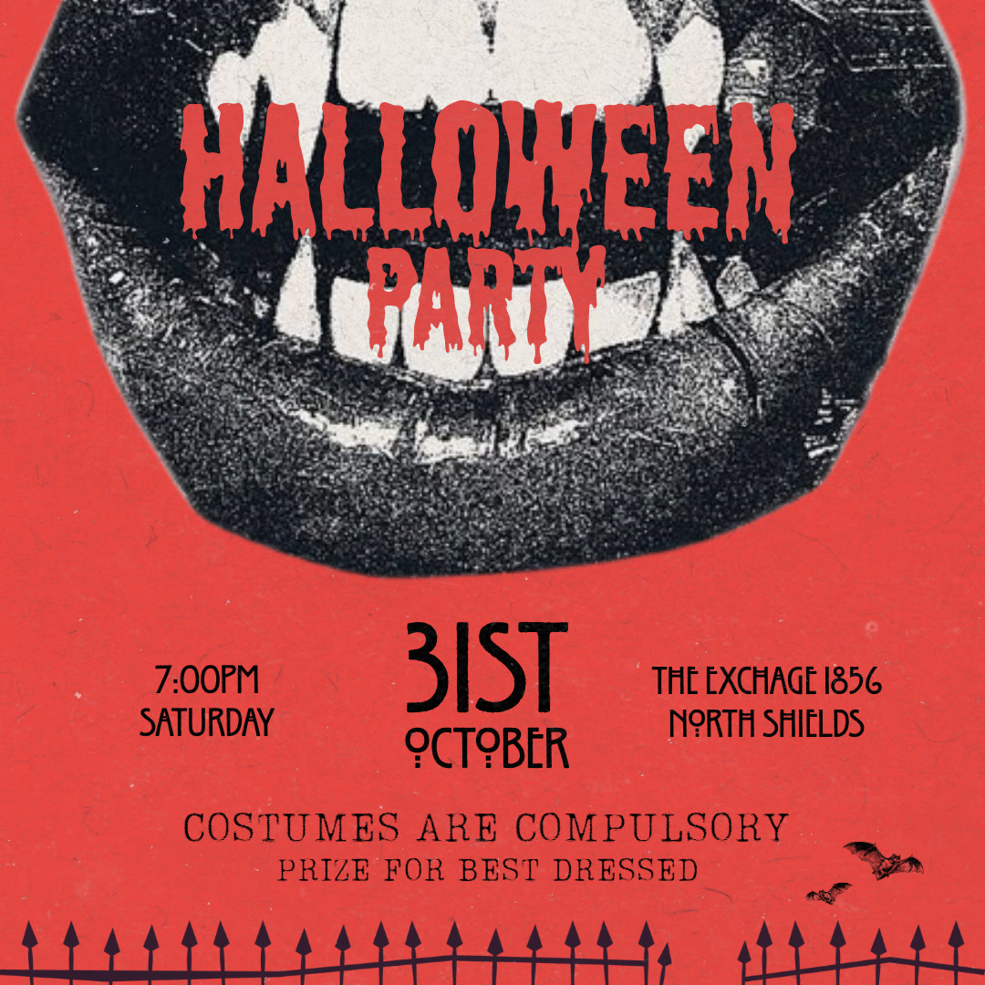 Halloween Party artwork, The Exchange 1856