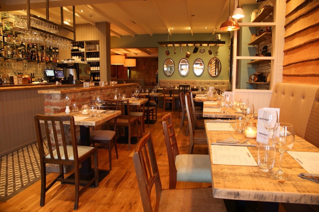 Interior of Hinnies restaurant, East Parade