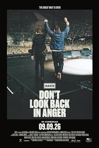 Official Oasis: Don't Look Back in Anger poster from Jam Jar Cinema.